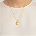 #LC1352 Heart pendant chain