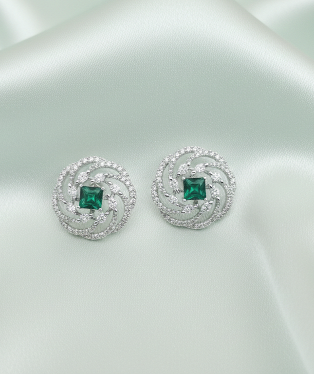 #LC1055 Swirl halo studs