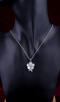 #LC1169 Midnight blossom pendant necklace