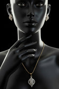 #LC1248 Dazzle collection pendant with earring