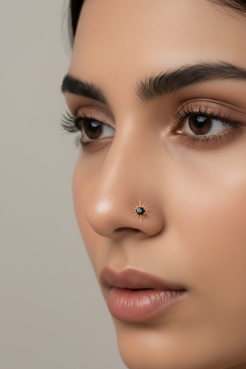 #LC1153 Flower-shaped nose stud