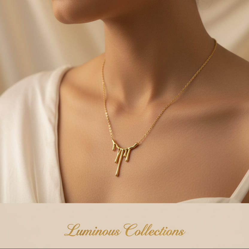 #LC1225 liquid-drop inspired pendant