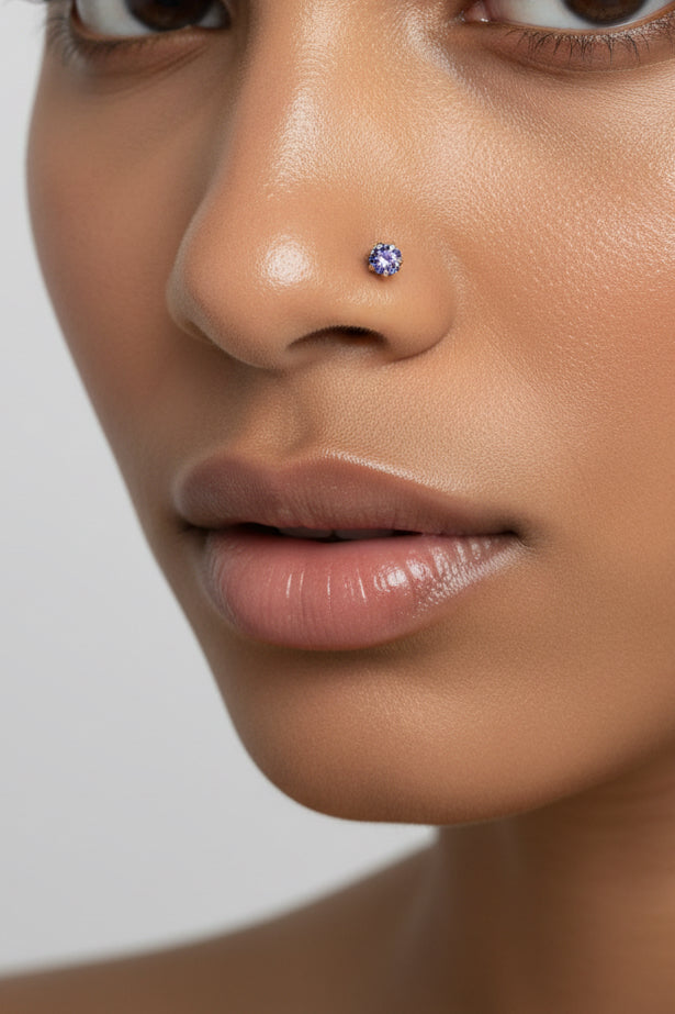 #LC1153 Flower-shaped nose stud