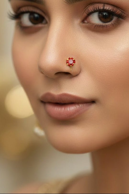 #LC1153 Flower-shaped nose stud