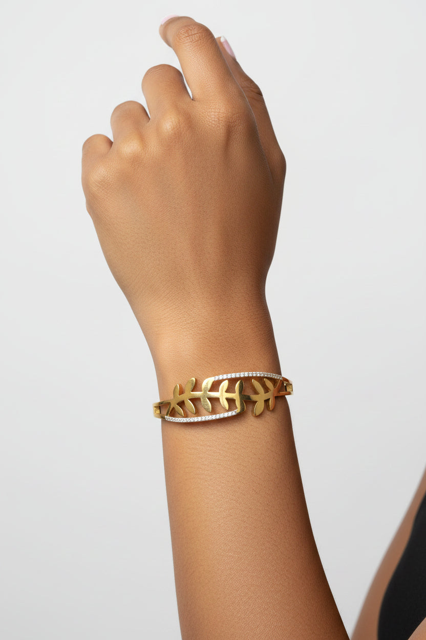 #LC1348 anti tarnish cuff bracelet