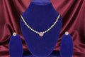 #1316 Halo Tennis Necklace Set