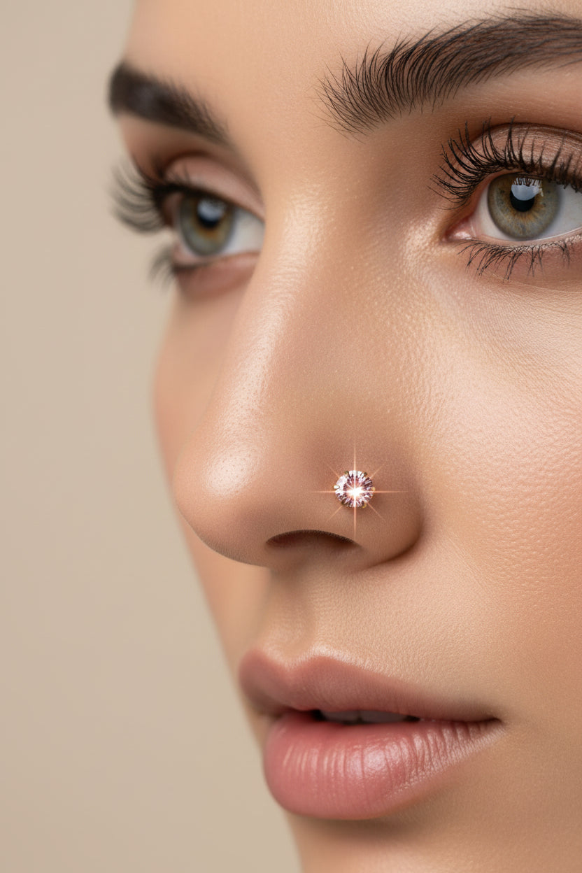 #LC1153 Flower-shaped nose stud
