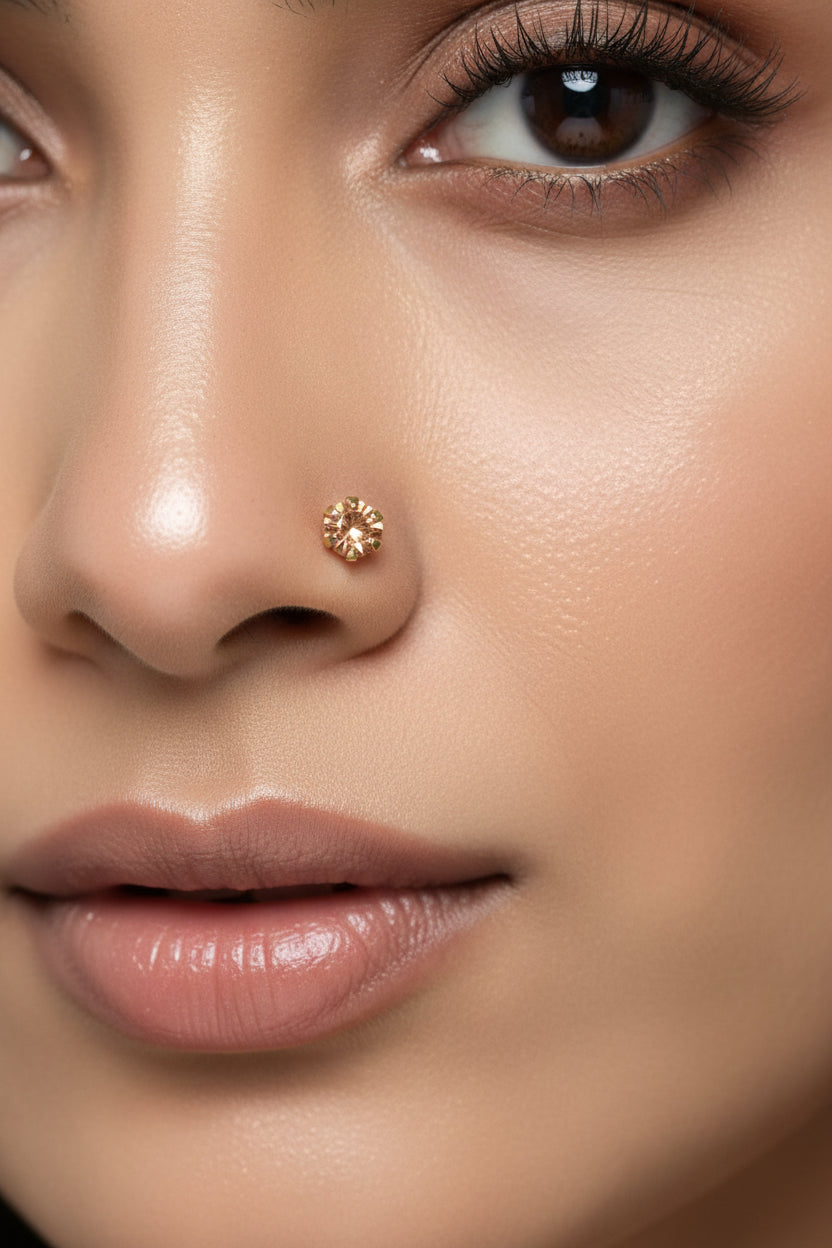 #LC1153 Flower-shaped nose stud