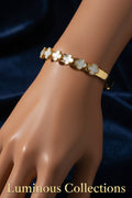 #LC1344 Sparkling Clover Cuff