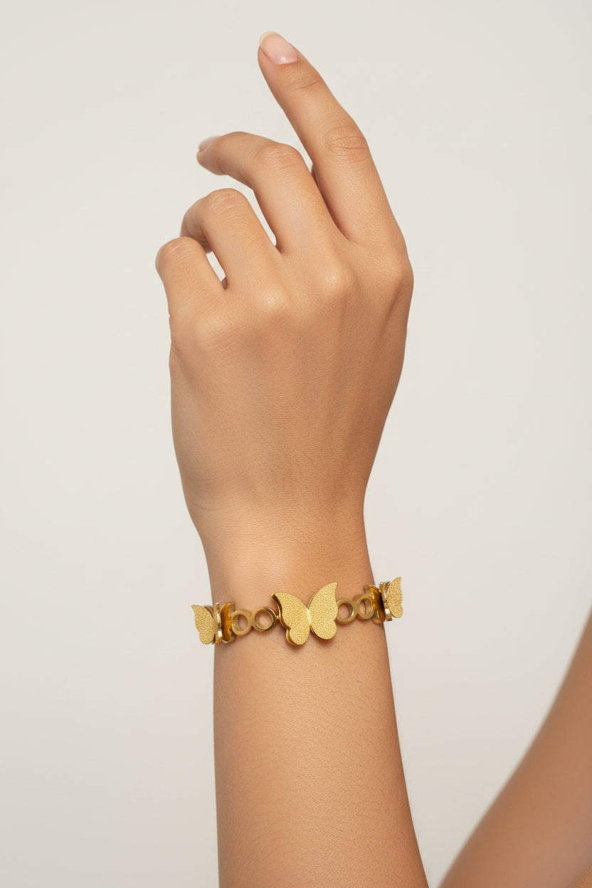 #LC1349 bracelet with butterfly designs