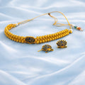 #LC1116 Meenakari Lotus Choker Set