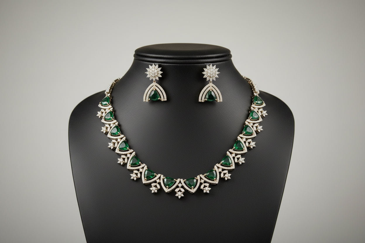 #LC1162 AD necklace and earrings jewelry set