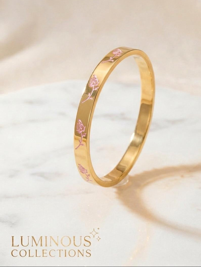 #LC1139 gold-colored bracelet in Fable England English Rose