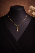 #LC1183 golden star necklace