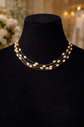 #LC1171 perla trends. Multilayerd pearl necklace