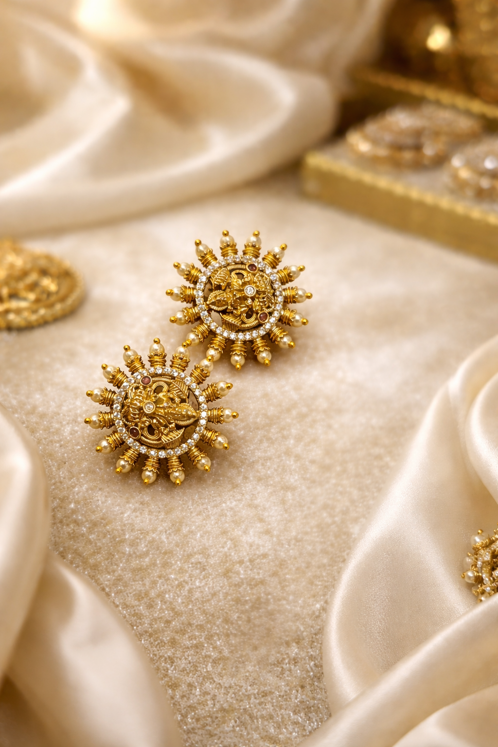 #LC1053 Temple jewellery studs