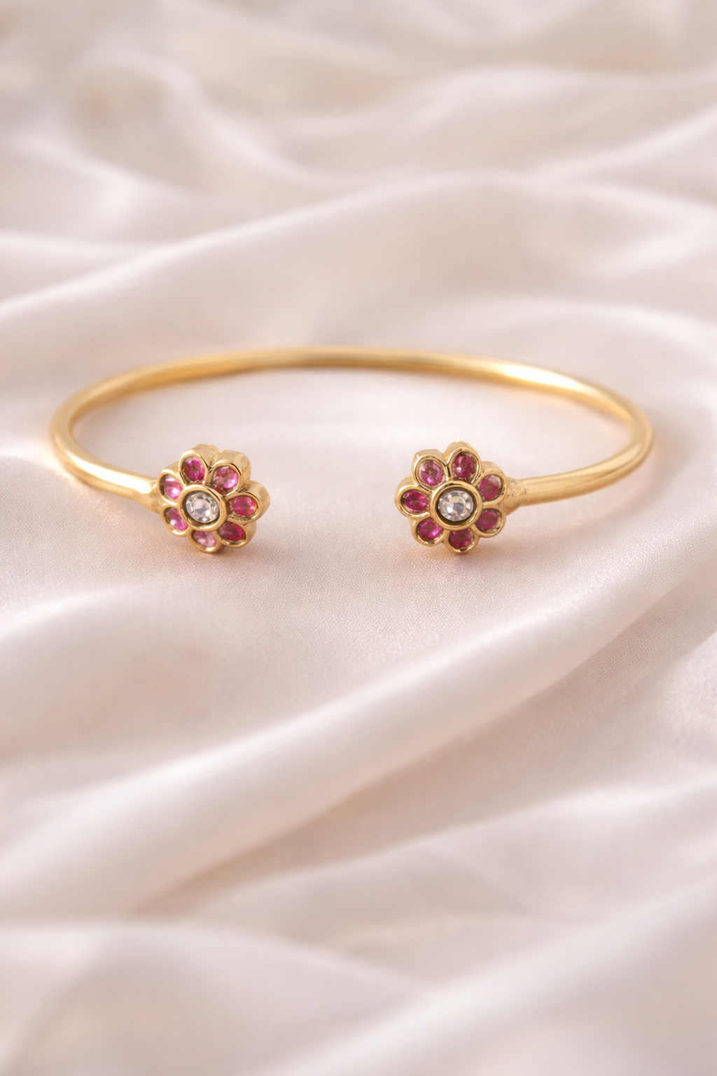 #LC1080 Floral open bangle