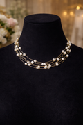 #LC1172 Multilayer round pearl necklace