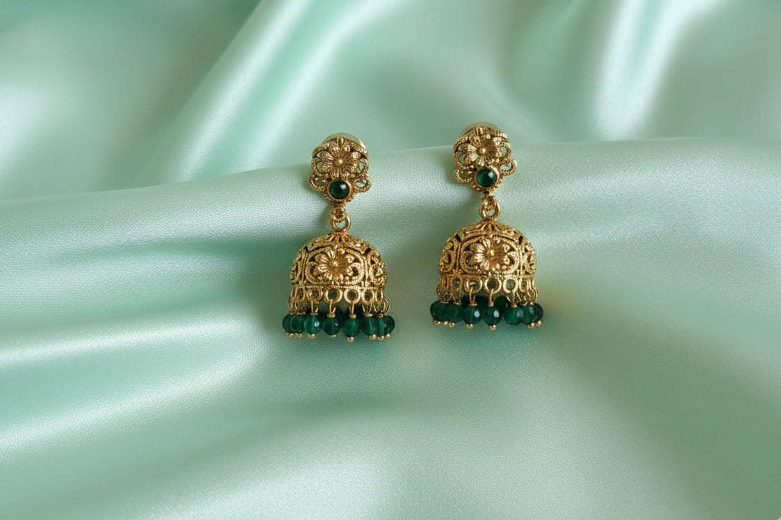 #LC1006 Traditional Indian jhumkas