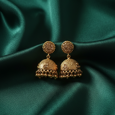 #LC1002 Classic Antique Dangle Jhumka