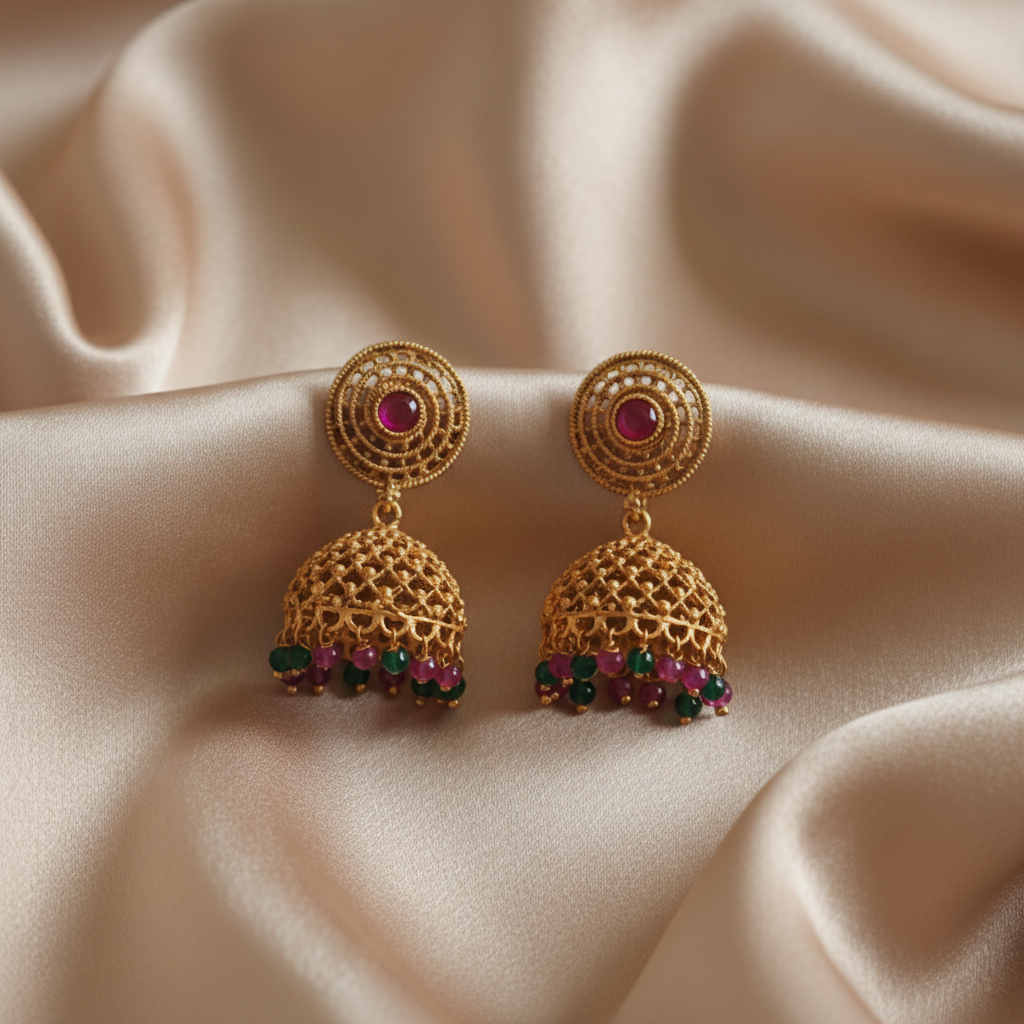 #LC1002 Classic Antique Dangle Jhumka