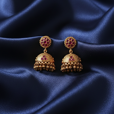 #LC1002 Classic Antique Dangle Jhumka