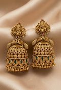 #LC1007 Luxuary emerald jhumka
