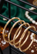 #LC1200 Halo Pearl Set Bangles (4 pieces)