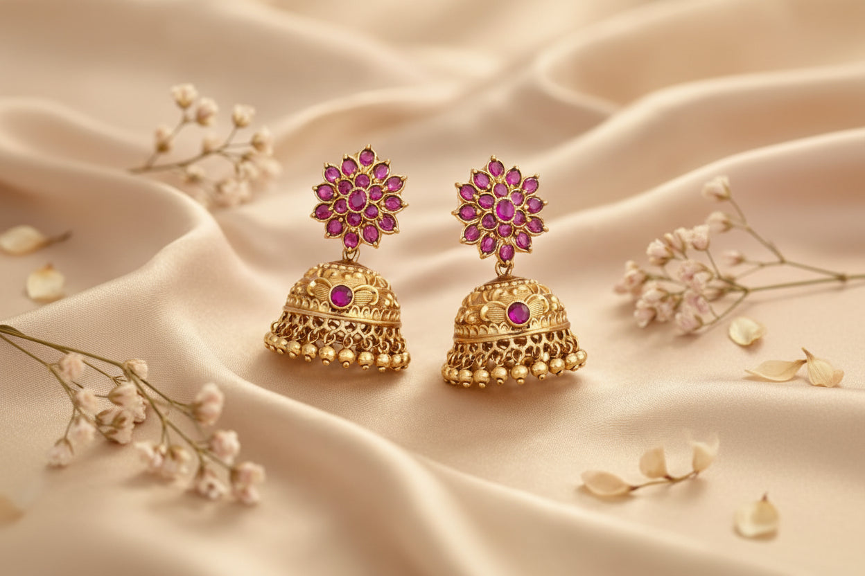 #LC1013 Nakshi jhumkas
