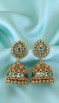 #LC1011 The royal teal jhumka