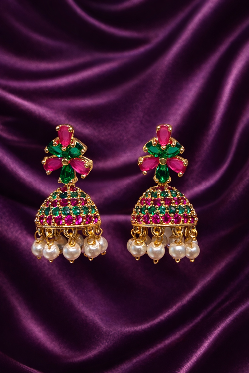#LC1045 Floral AD Jhumka