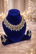 #LC1120 Regal Polki Stone Necklace Set