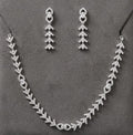 #LC1128 Chevron Crystal Necklace