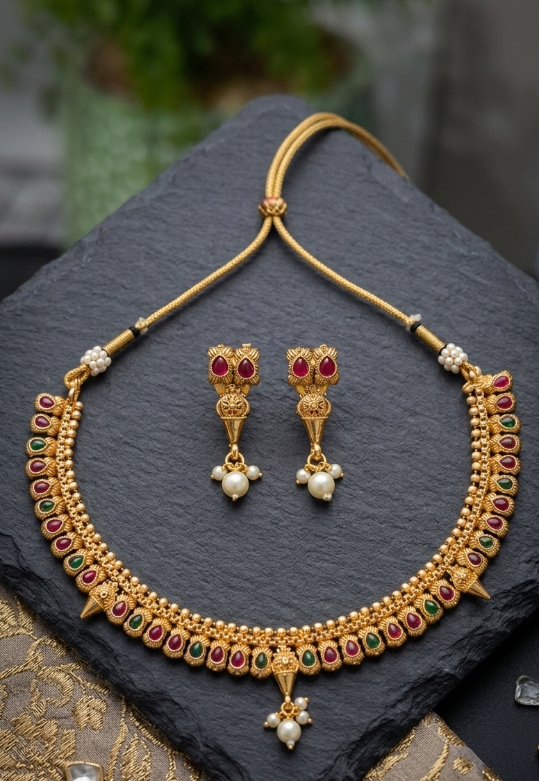 #LC1074 Kemp stone necklaces