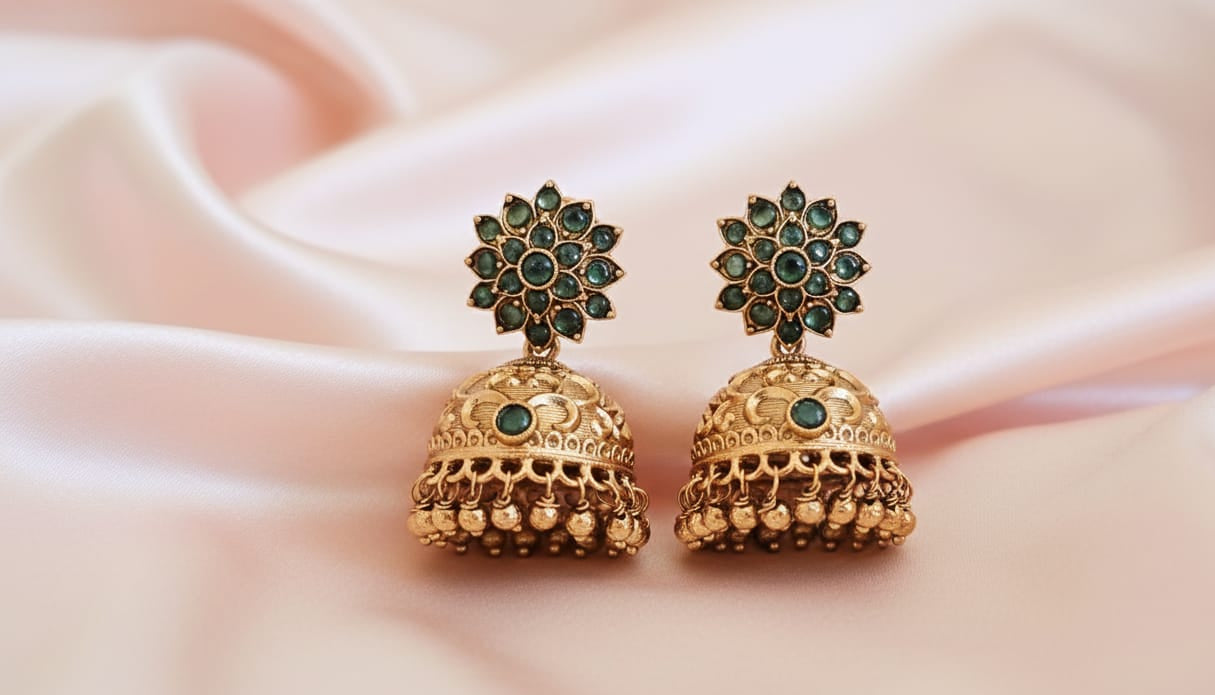 #LC1013 Nakshi jhumkas