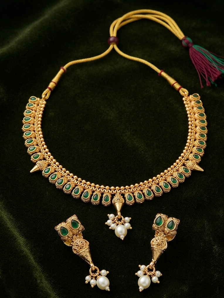 #LC1074 Kemp stone necklaces