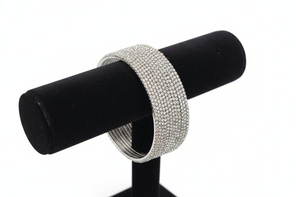 #LC1209 Silver Bangle Set(12pc)